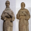 Socha sv. Franti�ka -srovn�n� stavu p�ed a po restaurov�n� (origin�l)