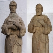Socha sv. Frantika -srovnn stavu ped a po restaurovn (originl)